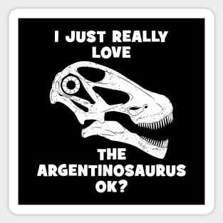 Argentinosaurus fossil skull Sticker